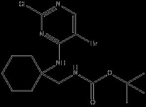 Cas No. 1374635-87-6, 1,1-Dimethylethyl N-[[1-[(5-brmo-2-chloro-4-pyrimidinyl)amino]cyclohexyl]methyl]carbamate