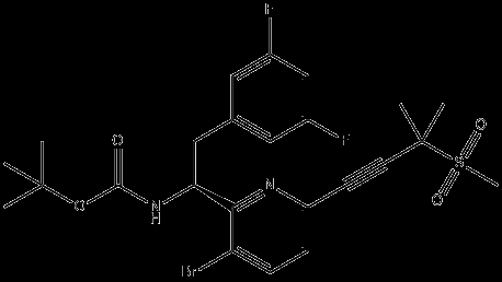 Cas No. 2189684-54-4, Carbamic acid,N-[(1S)-1-[3-bromo-6-[3-methyl-3-(methylsulfonyl)-1-butyn-1-yl]-2-pyridinyl]-2-(3,5-difluorophenyl)ethyl]-,1,1-dimethylethyl ester