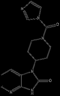 CAS No. 1373116-06-3, 1-(1-(1H-imidazole-1-carbonyl)piperidin-4-yl)-1H-imidazo[4,5-b]pyridin-2(3H)-one