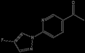 Cas No. 1980023-94-6, 1-(6-(4-fluoro-1H-pyrazol-1-yl)pyridin-3-yl)ethan-1-one