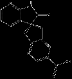 CAS No. 1375541-21-1, (S)-2'-oxo-1',2',5,7-tetrahydrospiro[cyclopenta[b]pyridine-6,3'-pyrrolo[2,3-b]pyridine]-3-carboxylicacid;(3'S)-1',2',5,7-Tetrahydro-2'-oxospiro[6H-cyclopenta[b]pyridine-6,3'-[3H]