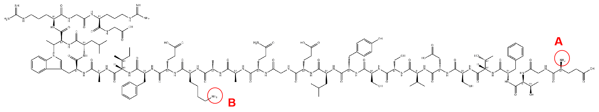 Semaglutide peptide backbone