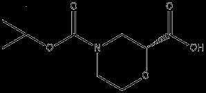 Cas No. 884512-77-0, (R)-4-(tert-Butoxycarbonyl)morpholine-2-carboxylic acid