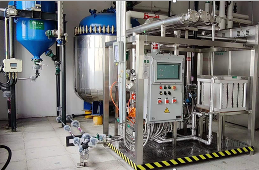 An industrial nitrification flow chemistry equipment from Unibest Group