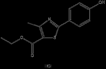 CAS No. 399017-10-8, Ethyl 2-(4-Hydroxyphenyl)-4-methylthiazole-5-carboxylate Hydrochloride