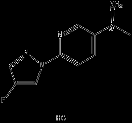 Cas No. 2097133-17-8, (1S)-1-[6-(4-fluoropyrazol-1-yl)-3-pyridyl]ethanamine hydrochloride