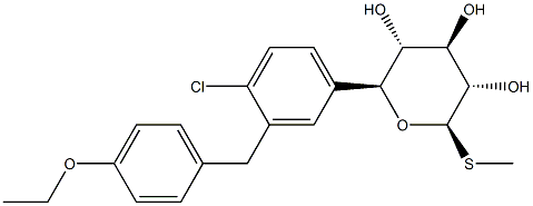 Structure of Sotagliflozin, CAS No. 1018899-04-1
