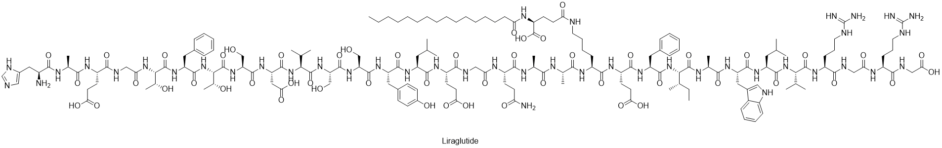 Liraglutide Structure