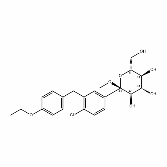 CAS No.714269-57-5, (2S,3R,4S,5S,6R)-2-(4-chloro-3-(4-ethoxybenzyl)phenyl)-6-(hydroxyMethyl)-2-Methoxytetrahydro-2H-pyran-3,4,5-triol