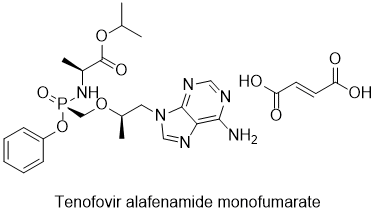 Tenofovir alafenamide monofumarate