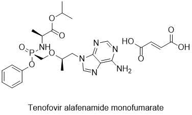 Tenofovir alafenamide monofumarate
