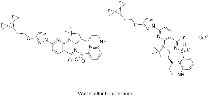 Vanzacaftor hemicalcium