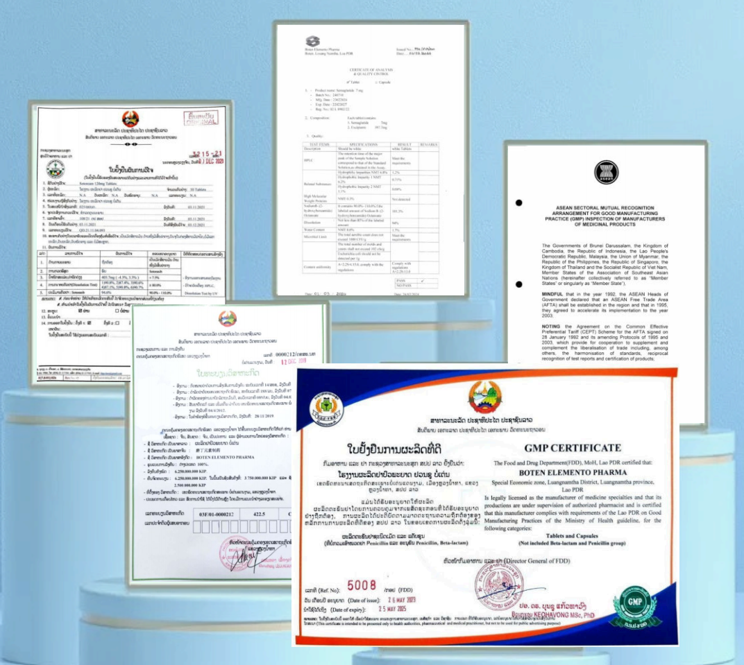 Certificates