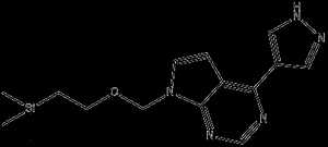 Cas No. 941685-27-4, 4-(1H-Pyrazol-4-yl)-7-((2-(trimethylsilyl)ethoxy)methyl)-7H-pyrrolo[2,3-d]pyrimidine